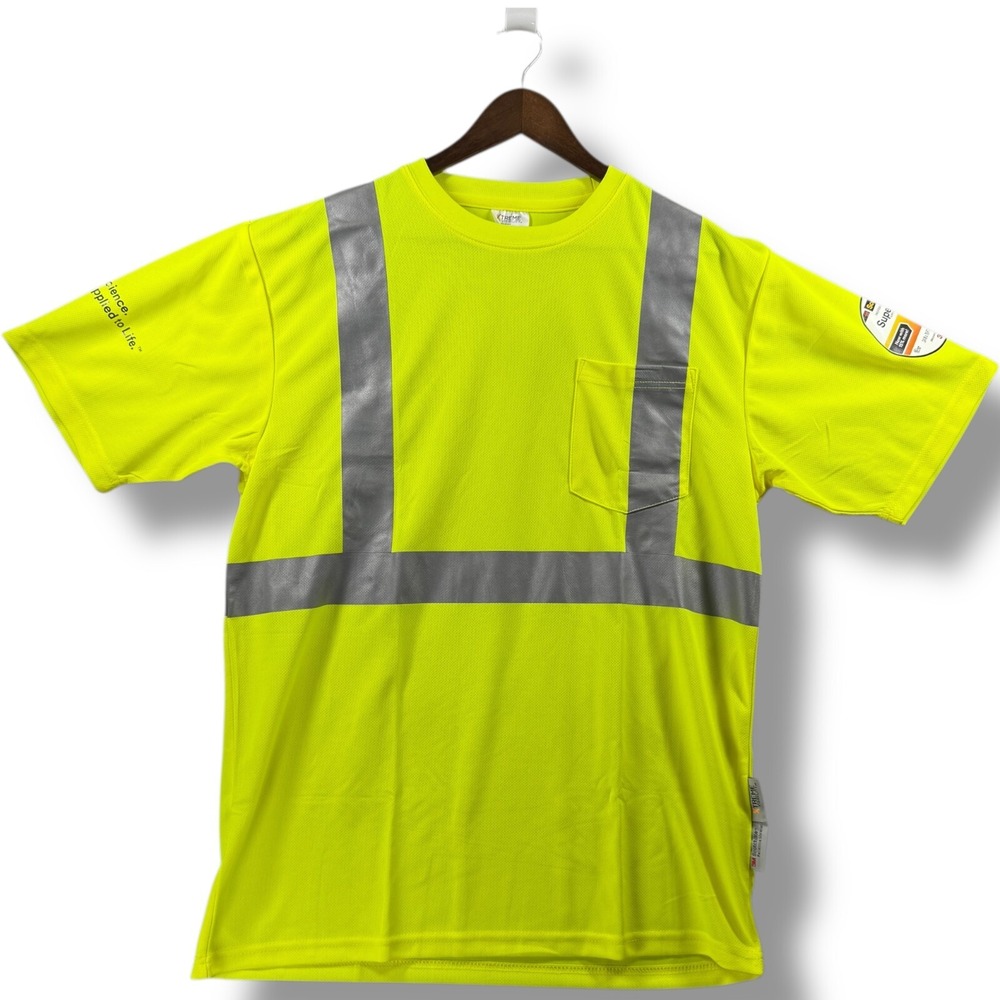 Xtreme 3M Scotchlite Reflective Mens Large High Visibility Safety T Shirt ST1025
